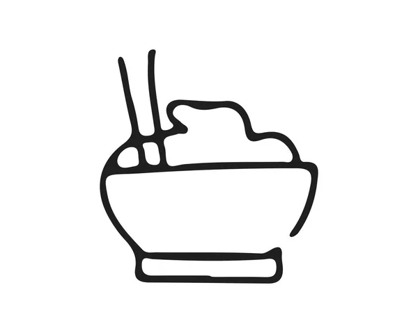 Иллюстрация Дизайна Пищевых Иконок Дизайн Ручной Работы Разработанный Веб Приложения — стоковый вектор