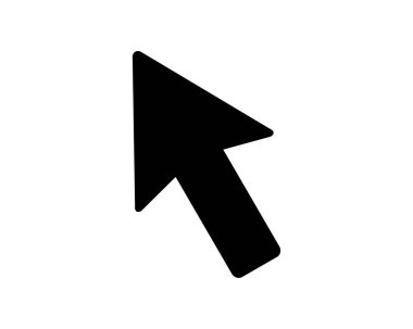 Web ve app için tasarlanmış fare işaretçisini simge tasarlamak, glif tarzı tasarım,