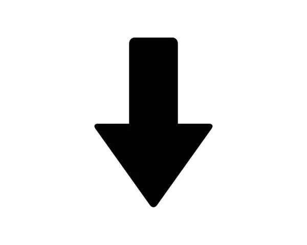 Стрілка Вниз Ілюстрація Дизайну Іконок Стиль Грифа Призначений Веб Додатків — стоковий вектор