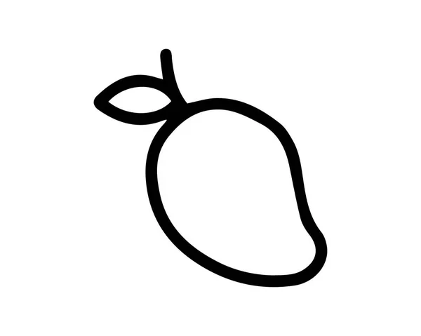 Mango Pictogram Ontwerp Illustratie Hand Getrokken Stijl Ontwerp Ontworpen Voor — Stockvector