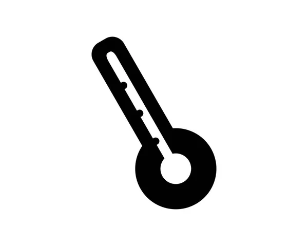 Иконка Термометра Дизайн Иллюстрации Стиль Глифа Дизайн Предназначенный Веб Приложения — стоковый вектор