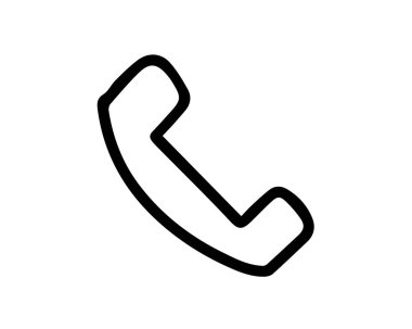 telefon görüşmesi simge tasarım tasarlamak, elle çizilmiş tarzı tasarım, Web ve uygulama için tasarlanmış