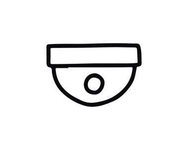 cctv simge tasarım tasarlamak, elle çizilmiş tarzı tasarım, Web ve uygulama için tasarlanmış