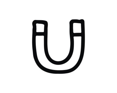 Mıknatıs simge tasarım tasarlamak, elle çizilmiş tarzı tasarım, Web ve uygulama için tasarlanmış