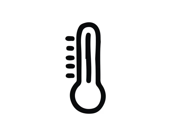 Thermometer Icon Design Illustration Hand Drawn Style Design Designed Web — Stock Vector