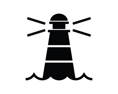 deniz feneri Gezinti simgesi, Web ve uygulama için tasarlanmış