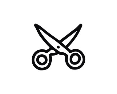 makas el çekilmiş simgesi, Web ve uygulama için tasarlanmış