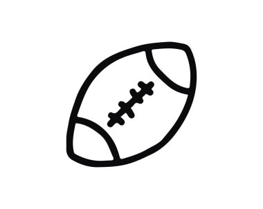 web ve app için tasarlanmış tasarlamak, Amerikan futbolu simgesi el çekilmiş