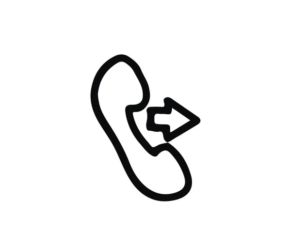Aufruf Handgezeichnetes Symbol Für Web Und App Konzipiert — Stockvektor