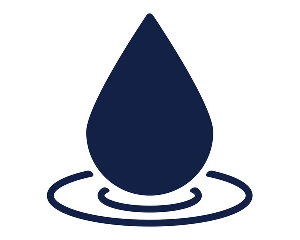 Drop Water Glyph Icon Designed Web App — Stock Vector