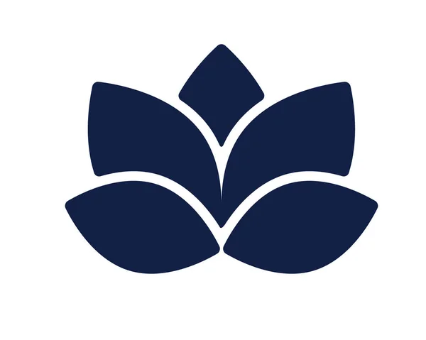 lotus çiçeği glif simgesi, Web ve uygulama için tasarlanmış