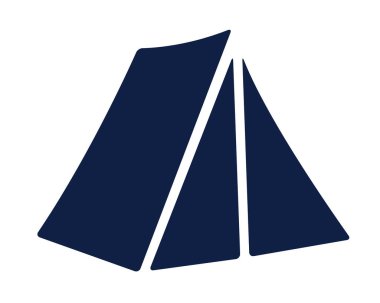 çadır glif simgesi, Web ve uygulama için tasarlanmış