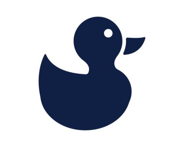 ördek simgesi, hayvan simgesi, glif simgesi, serin simge, sevimli simge, simge paketi, app simgesi tasarım