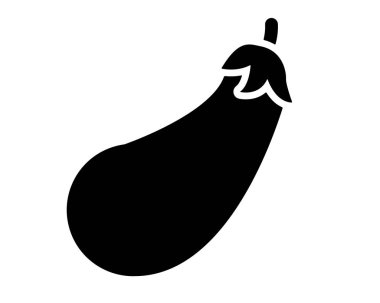 Patlıcan simgesi glif serin sevimli simge paketi app tasarım simgesi