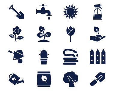 Bahçe Icon glif serin sevimli simge paketi app Tasarım Icon set