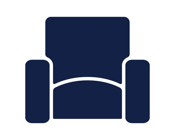 Sofa Symbol Glyphe Cool Cute Icon Pack App Design Icon — Stockvektor