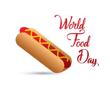 Dünya Gıda günü gıda gün illüstrasyon Dünya Gıda Günü vektör