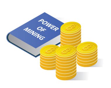 Mexico blok zinciri kavramına sahip bitcoin izometrik simgeleri, güvenli bitcoin, kripto para madenciliği, başlangıç projesi izole vektör çizimi