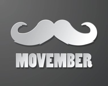 Movember illüstrasyon vektör, bıyık kağıt sanat illüstrasyon vektör, movember illüstrasyon vektör