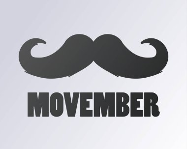 Movember illüstrasyon vektör, bıyık siluet illüstrasyon vektör, movember illüstrasyon vektör