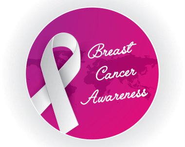 meme kanseri bilinçlendirme illüstrasyon vektör, meme kanseri kağıt sanat illüstrasyon vektör, şerit illüstrasyon vektör