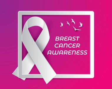 meme kanseri bilinçlendirme illüstrasyon vektör, meme kanseri kağıt sanat illüstrasyon vektör, şerit illüstrasyon vektör