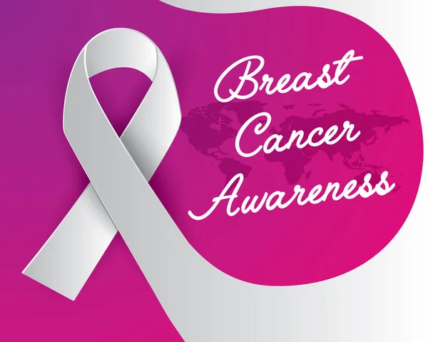 Breast Cancer Awareness Illustration Vektor Breast Cancer Papper Konst Illustration — Stock vektor