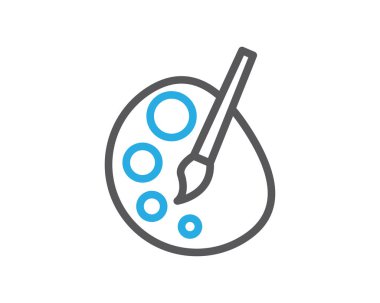 boya hat illüstrasyon simge vektör, boya illüstrasyon simge vektör, boya hattı Web sitesi illüstrasyon simge vektör