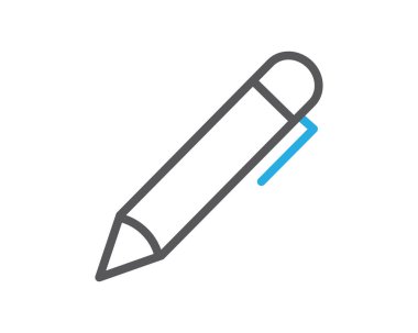 kalem hat illüstrasyon simge vektör, kalem simgesi illüstrasyon vektör, kalem satır Web sitesi illüstrasyon simge vektör