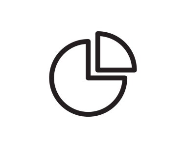 Diyagram hat illüstrasyon simge vektör, diyagram simge tasarlamak, diyagram simgesi Web sitesi illüstrasyon simge vektör