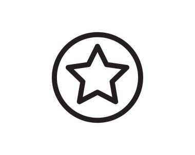 En sevdiğim çizgi illüstrasyon simge vektör, sık kullanılan simge tasarlamak, favori simgesi Web sitesi illüstrasyon simge vektör