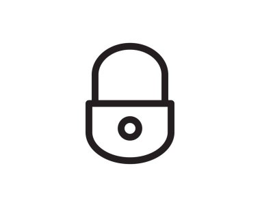 kilit hat illüstrasyon simge vektör, kilit satır simge tasarlamak, kilit hat illüstrasyon simge Web sitesi simge vektör