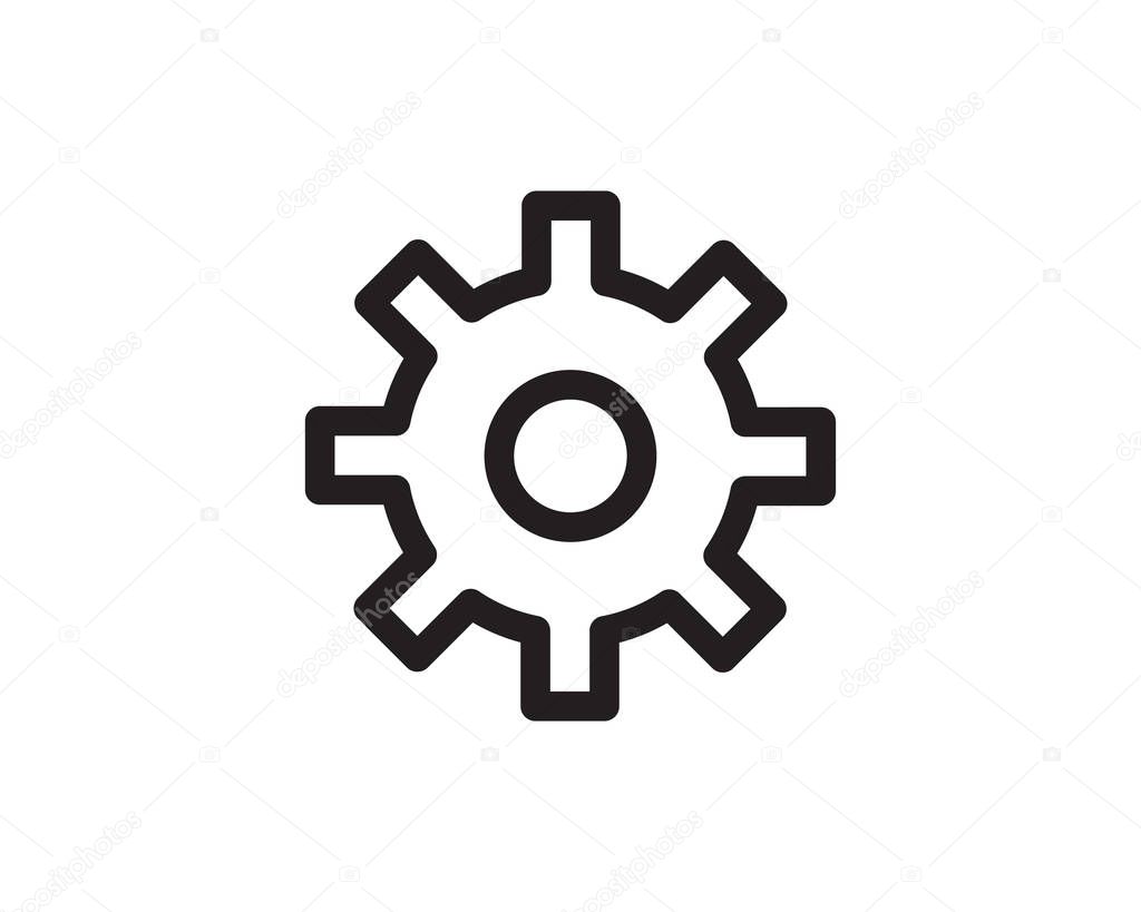 setting line icon illustration vector,setting connection icon illustration vector,setting cogwheel gear line icon website icon illustration vector