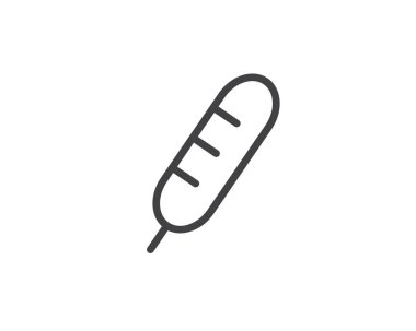 Termometre hat illüstrasyon simge vektör, sıcaklık illüstrasyon tasarımı