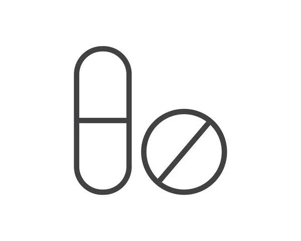 Вектор Иконки Лекарств Дизайн Иконок Лекарств — стоковый вектор