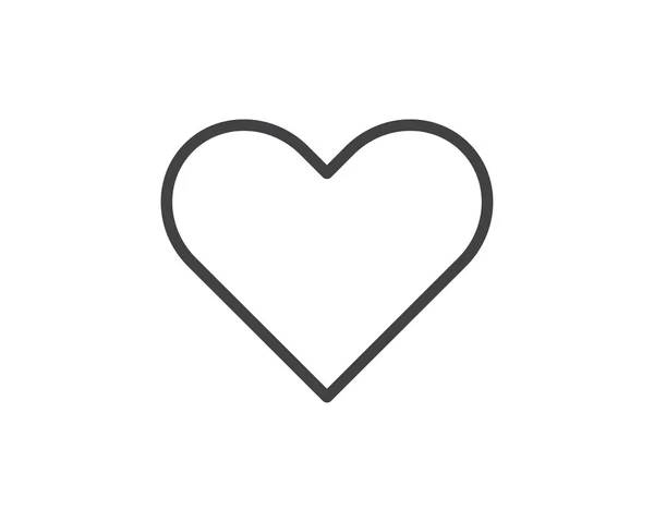 kalp hat illüstrasyon simge vektör, aşk simgesi illüstrasyon tasarım