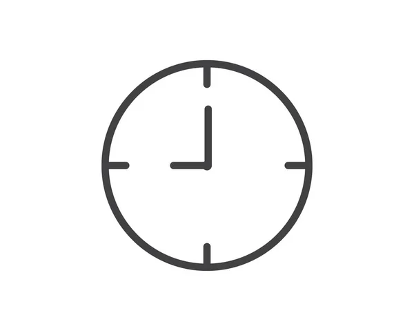 Ligne Temps Icône Illustration Vecteur Horloge Icône Illustration Design — Image vectorielle