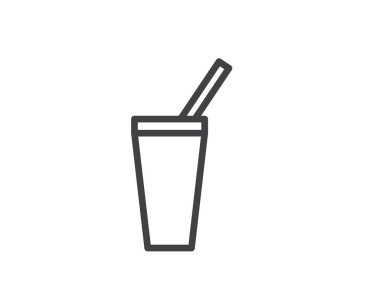 hat illüstrasyon simge vektör, içki satırı simgesi illüstrasyon tasarım iç