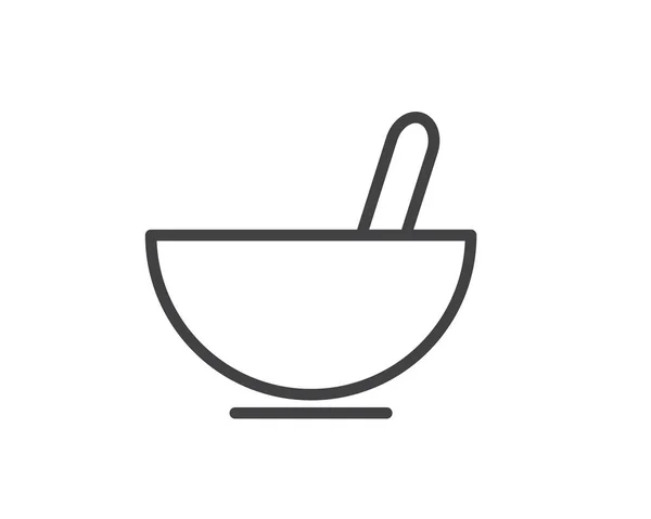 Soup Line Icon Illustration Vektor Soup Line Icon Illustration Design — Stockvektor