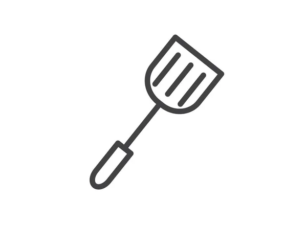 Spatula Line Icon Illustration Vector Cooking Line Icon Illustration Design — Stock Vector