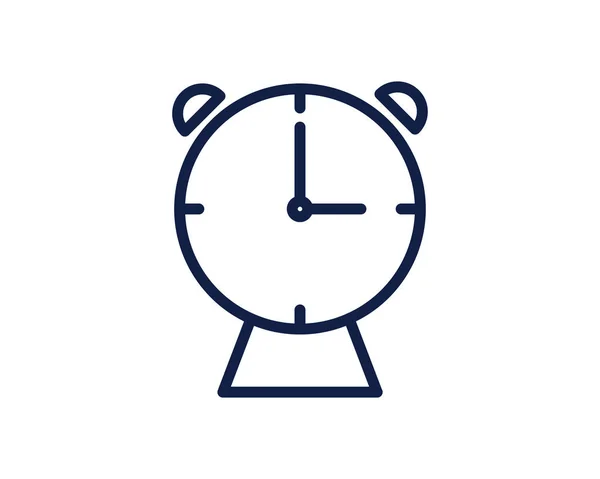 Uhr Linie Symbol Illustration Vektor Zeitleiste Symbol Illustration Design — Stockvektor