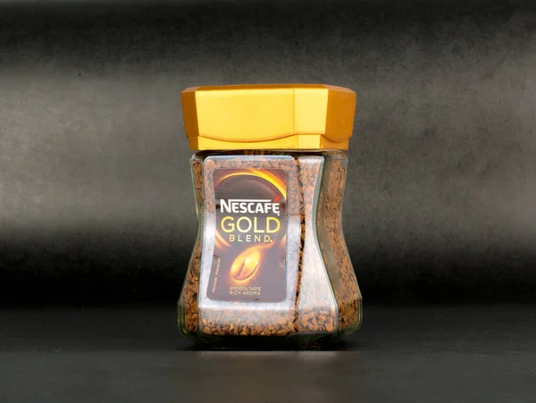 Promocyjny Słoik Kawy Nescafe Izolowany — Zdjęcie stockowe