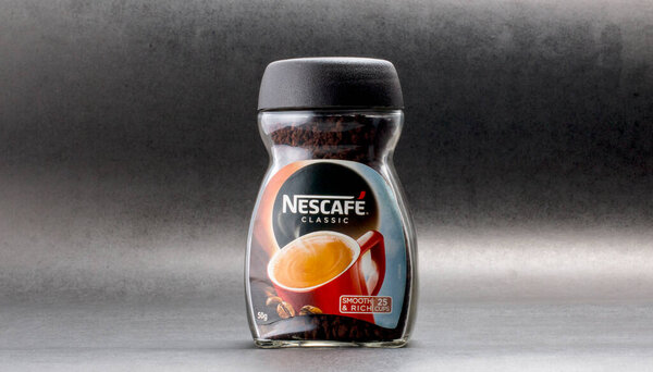 Promotional Nescafe Coffee Jar isolated 