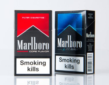 Marlboro Sigara Paketleme İzole Fotoğrafçılık 