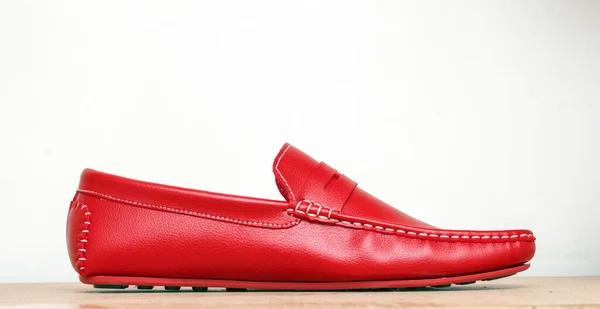 Homens Vermelhos Sapatos Moda — Fotografia de Stock
