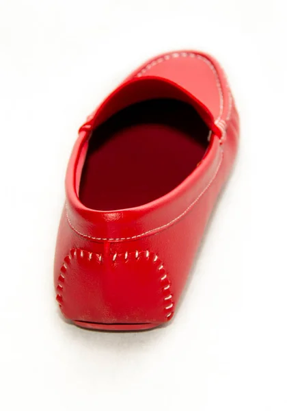 Красные Мужчины Мода Обуви — стоковое фото
