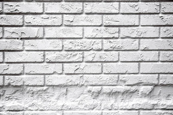 Dokusu olan boş beyaz tuğla duvar