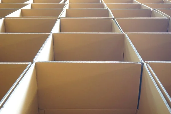 Stack Carton Boxes Ready Shipment Factory — Stock Photo, Image