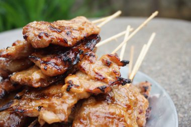 Tay gıda tarzı Barbekü domuz eti ızgara