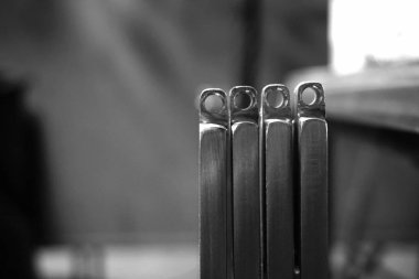 Paslanmaz çelik için kullanılan arka plan düz bar yığını